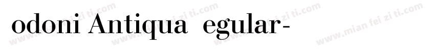 Bodoni Antiqua Regular字体转换